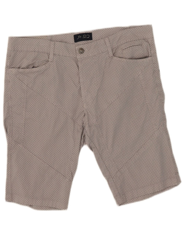 9.2 di Carlo Chionna Pantaloncini casual da uomo W34 Large Grigio geometrico