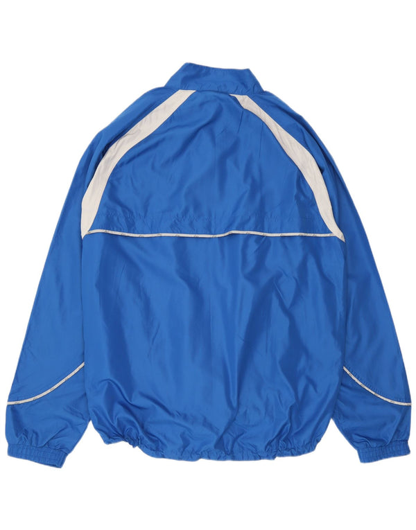 Giacca sportiva da uomo con grafica Asics XL Blu Colourblock in microfibra
