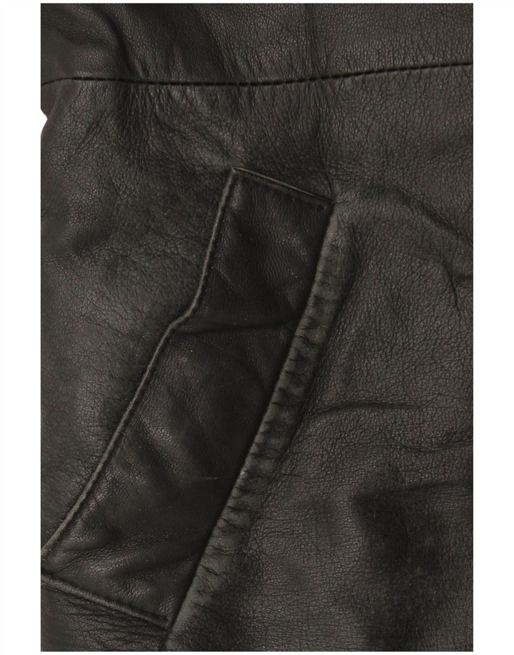 Giacca in pelle da donna Dama IT 44 Pelle color block nera media