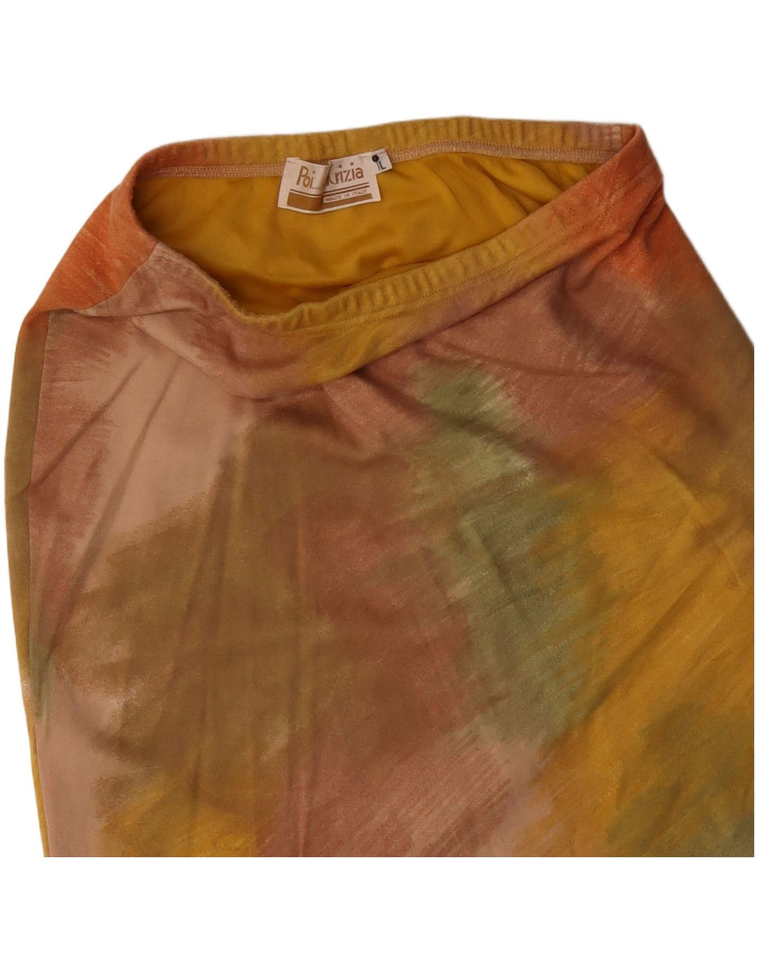 Gonna a tubino da donna Krizia grande W32 Tie Dye multicolore