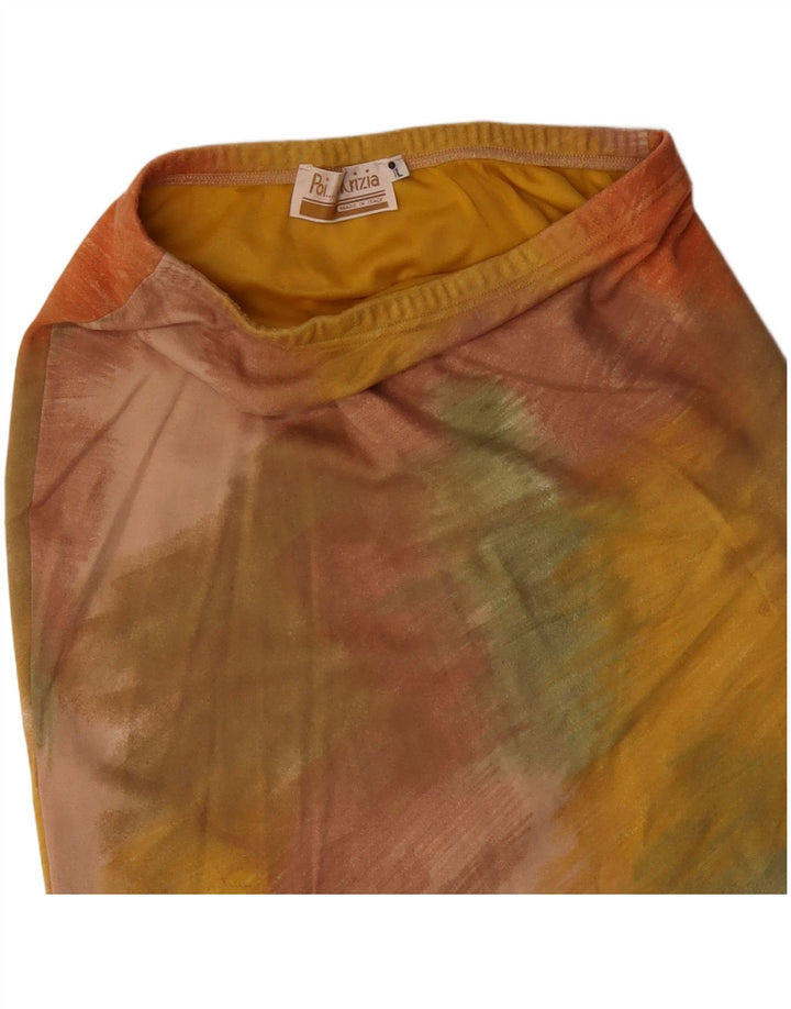 Gonna a tubino da donna Krizia grande W32 Tie Dye multicolore
