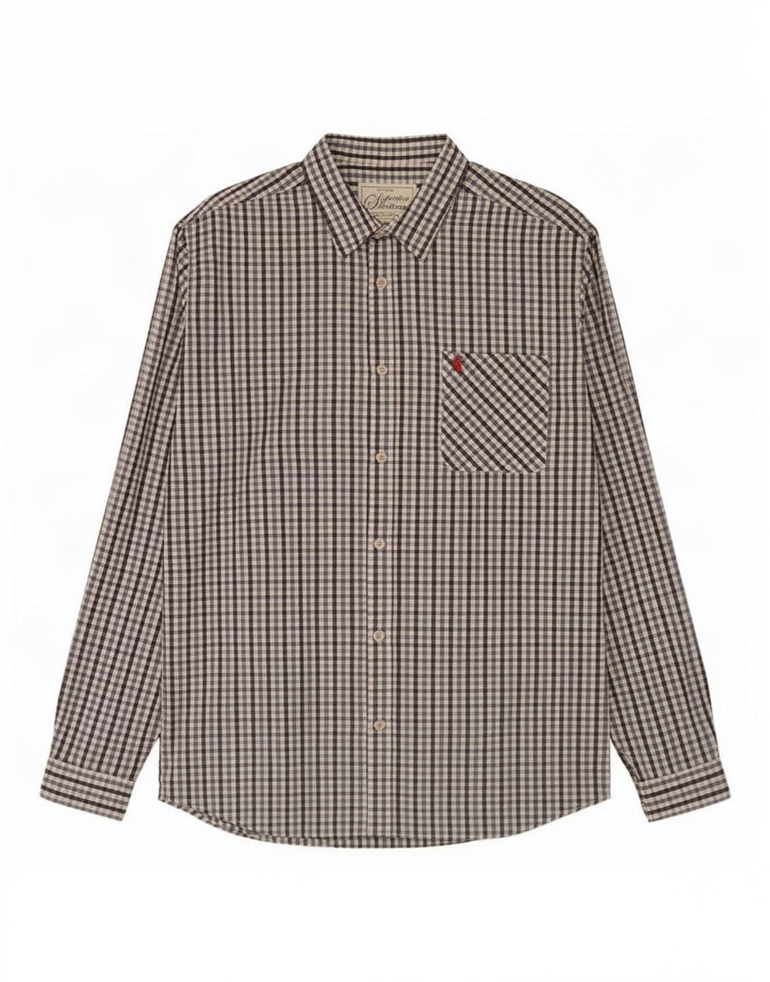 Camicia da uomo Joules XL in cotone a quadretti blu