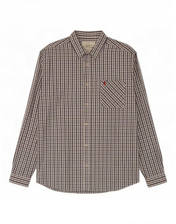 Camicia da uomo Joules XL in cotone a quadretti blu