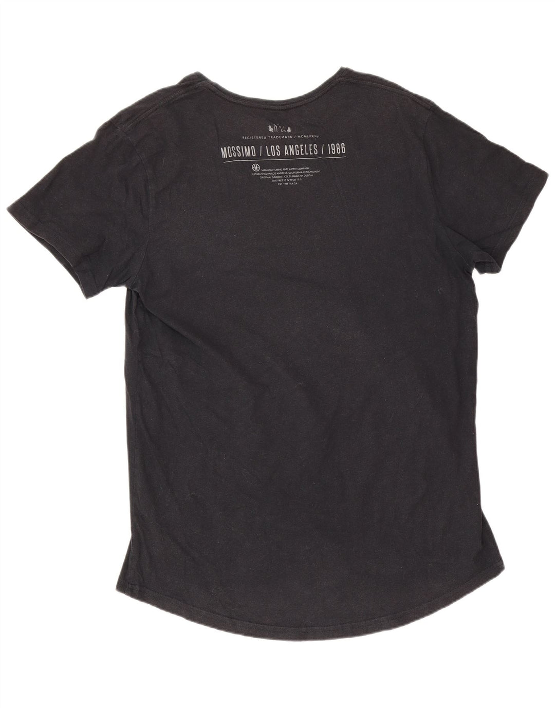 Mossimo T-shirt grafica da uomo Los Angeles Top in cotone nero medio