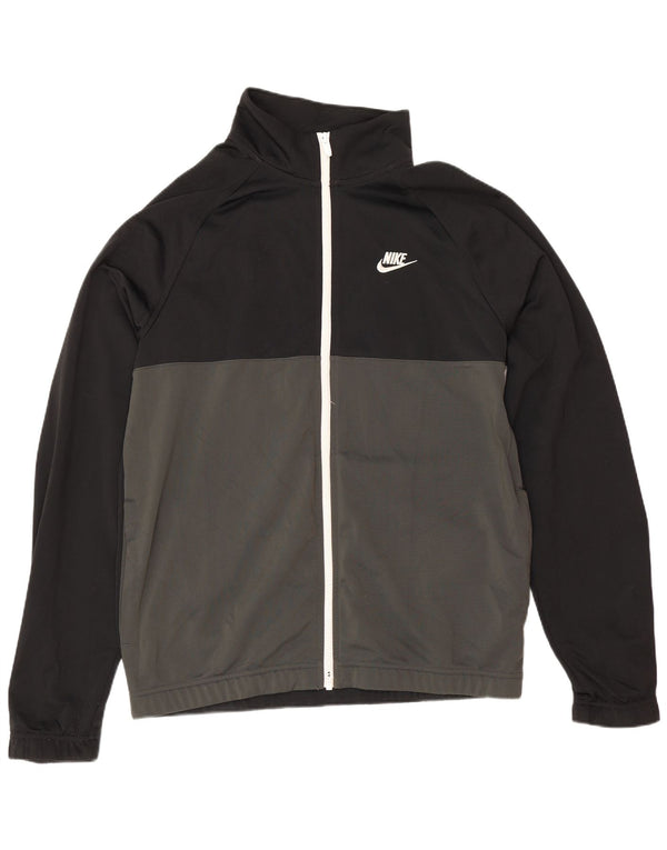 Giacca da allenamento Nike da uomo con vestibilità regolare, colore nero medio, blocco di colore sportivo