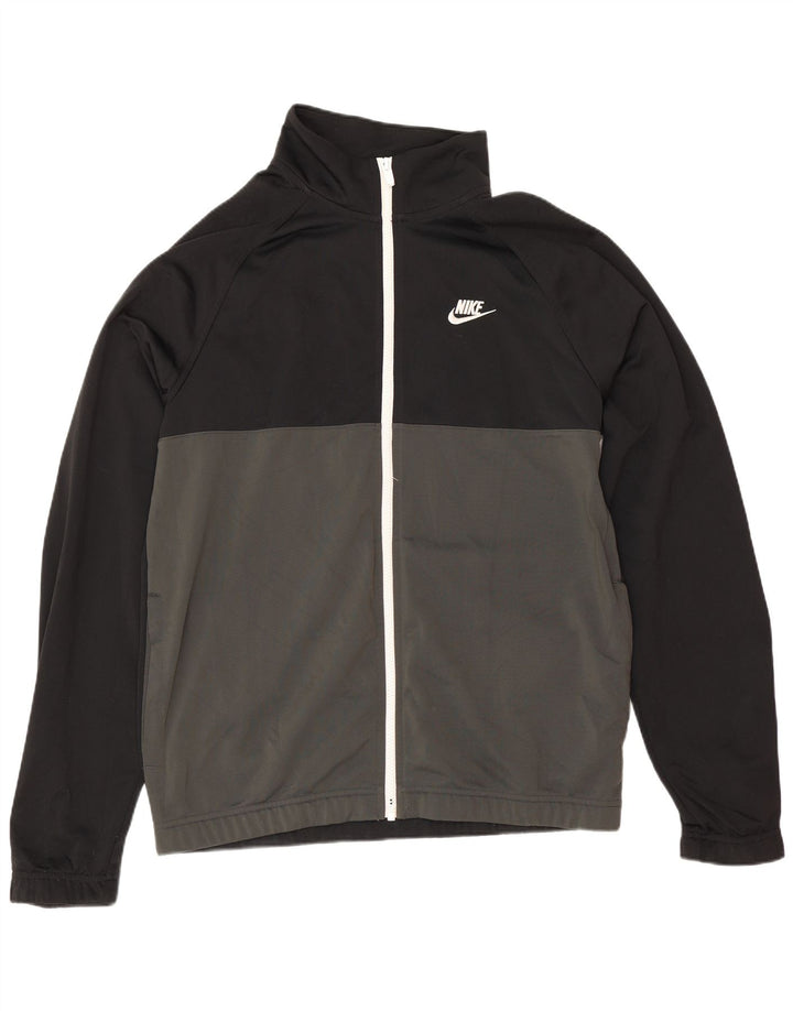 Giacca da allenamento Nike da uomo con vestibilità regolare, colore nero medio, blocco di colore sportivo