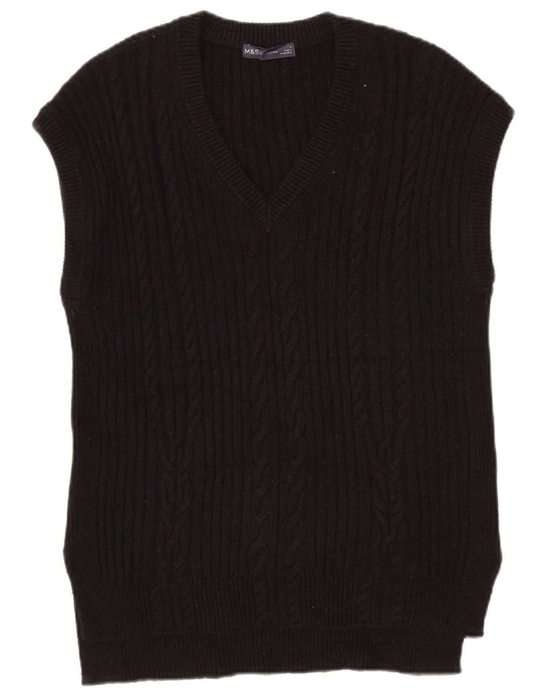 Marks & Spencer Canotta da Uomo Taglia Media Cotone Nero