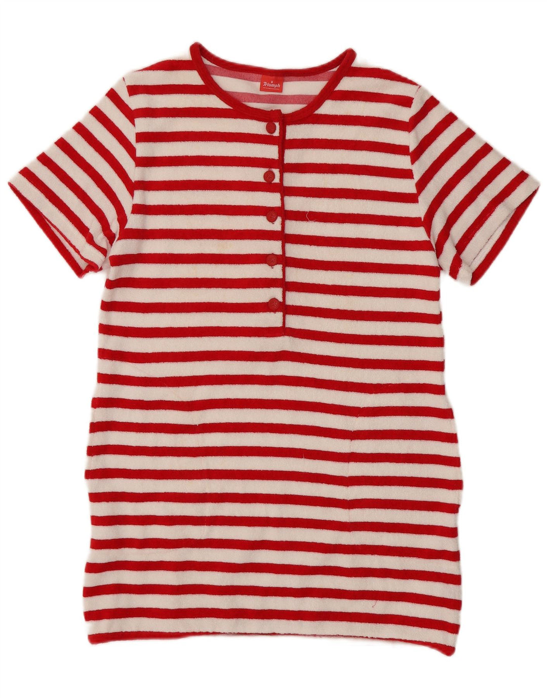 Abito T-shirt da donna Triumph IT 42 Cotone a righe rosse medie