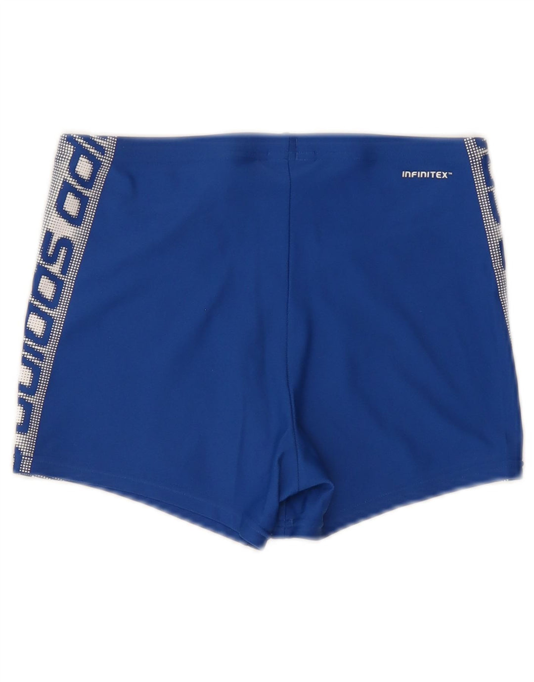 Pantaloncini da bagno grafici da uomo Adidas in nylon blu medio