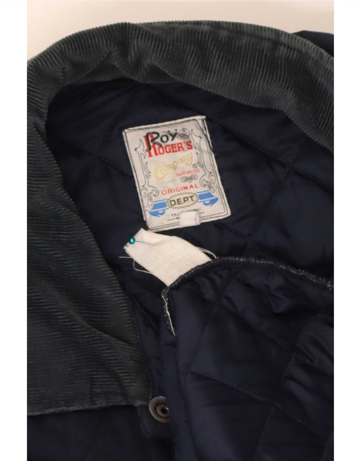 Giacca trapuntata da uomo Roy Rogers UK 42 XL Blu Navy