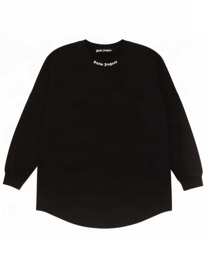 Felpa grafica da donna maglione UK 16 grande poliestere nero