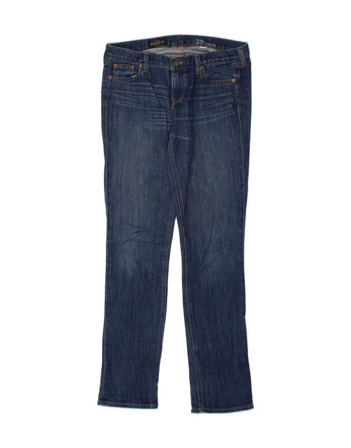 J. CREW Womens Matchsticks Regular Straight Jeans  W29 L34 Blue Cotton Vintage J. Crew and Second-Hand J. Crew from Messina Hembry 