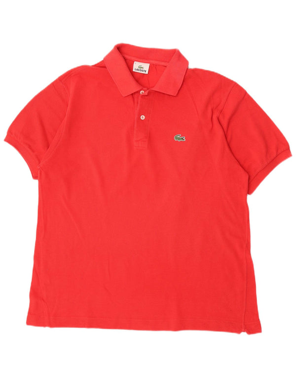 Polo da uomo Lacoste taglia 5 grande in cotone rosso