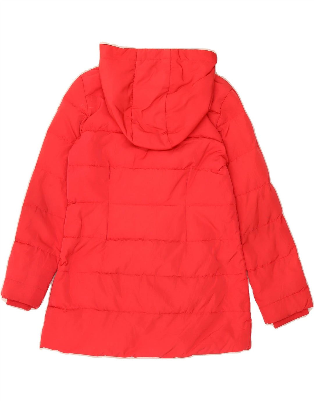 ARMANI JUNIOR Girls Hooded Padded Coat 9-10 Years Pink Polyester Vintage Armani Junior and Second-Hand Armani Junior from Messina Hembry 