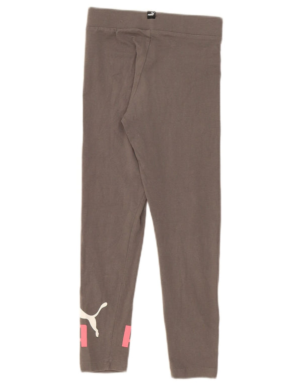 Leggings grafici per ragazze Puma 9-10 anni Grigi