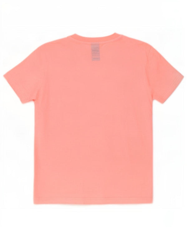 T-shirt grafica da donna Adidas Top UK 16/18 grande rosa cotone