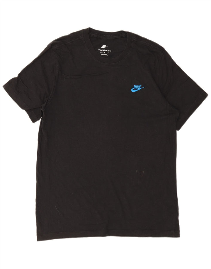 T-shirt da uomo NIKE Top media in cotone nero