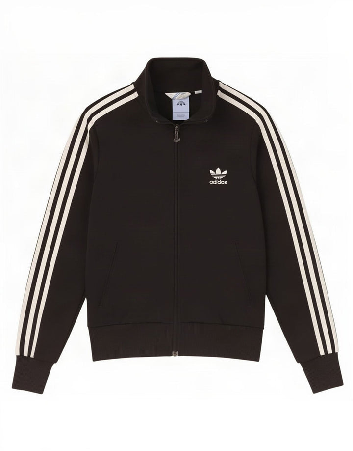 Giacca da ginnastica grafica da donna Adidas IT 40 piccola nera
