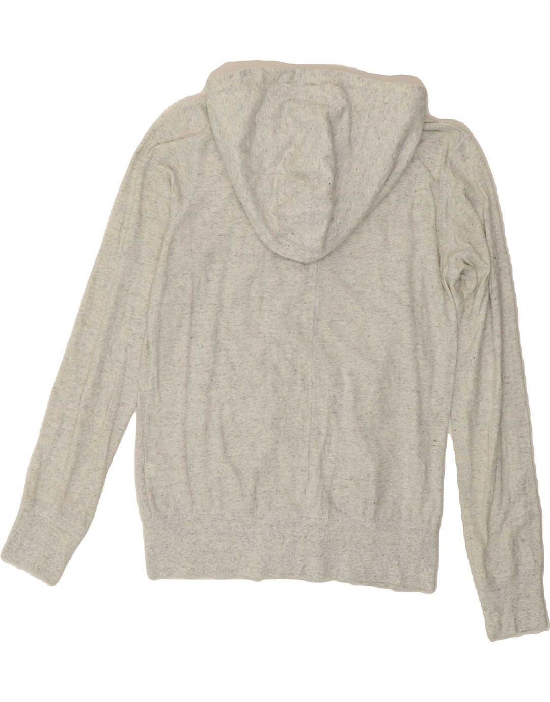 NIKE Womens Zip Hoodie Sweater UK 16 Large Grey Flecked Polyester Vintage Nike and Second-Hand Nike from Messina Hembry 