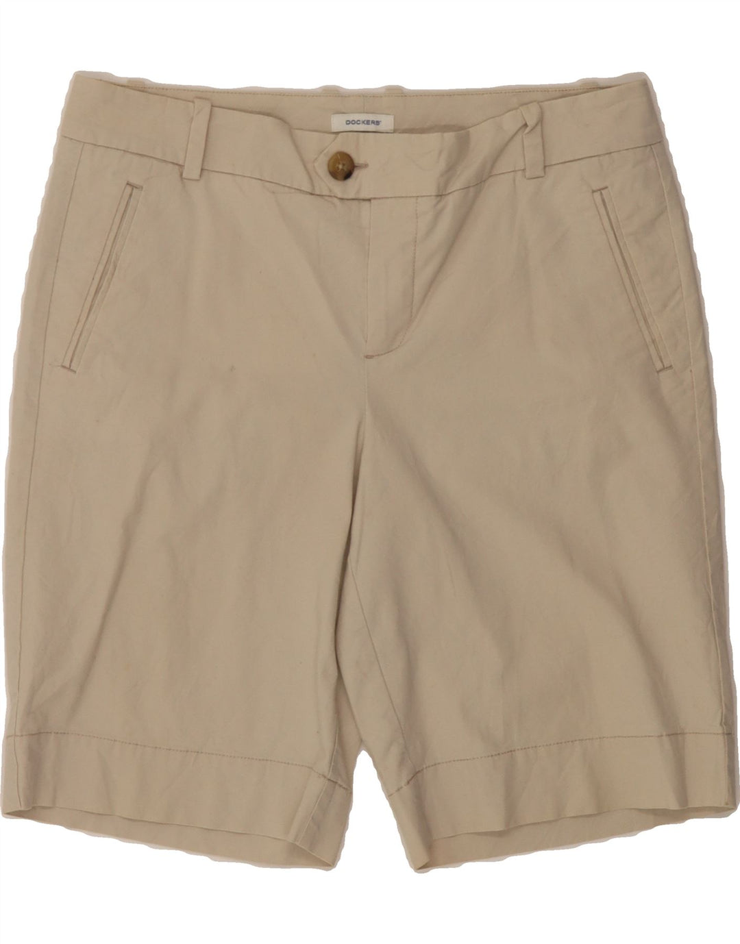 DOCKERS Womens Casual Shorts US 8 Medium W32 Beige Cotton Vintage Dockers and Second-Hand Dockers from Messina Hembry 