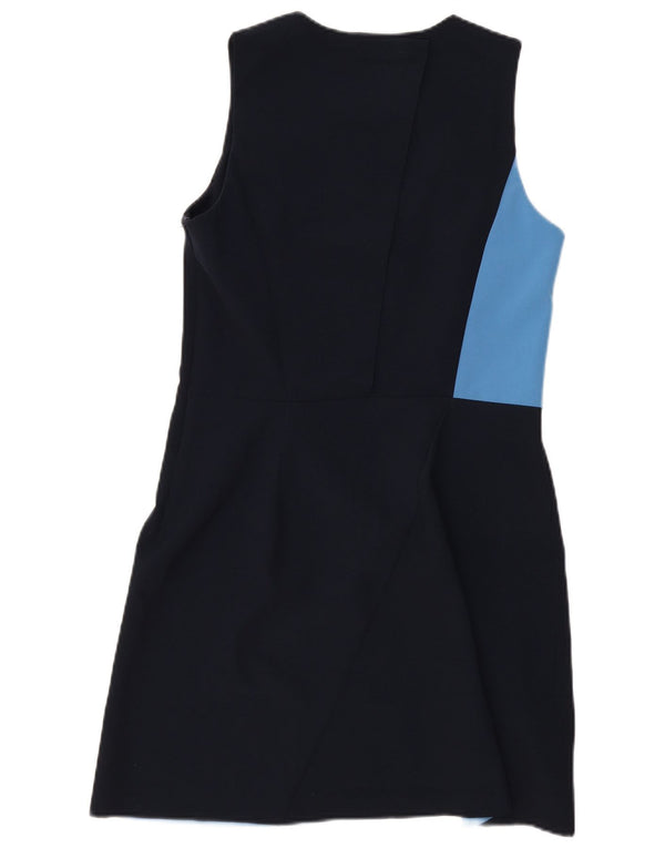 Abito tubino senza maniche da donna UK 14 Large Blu Navy Colourblock