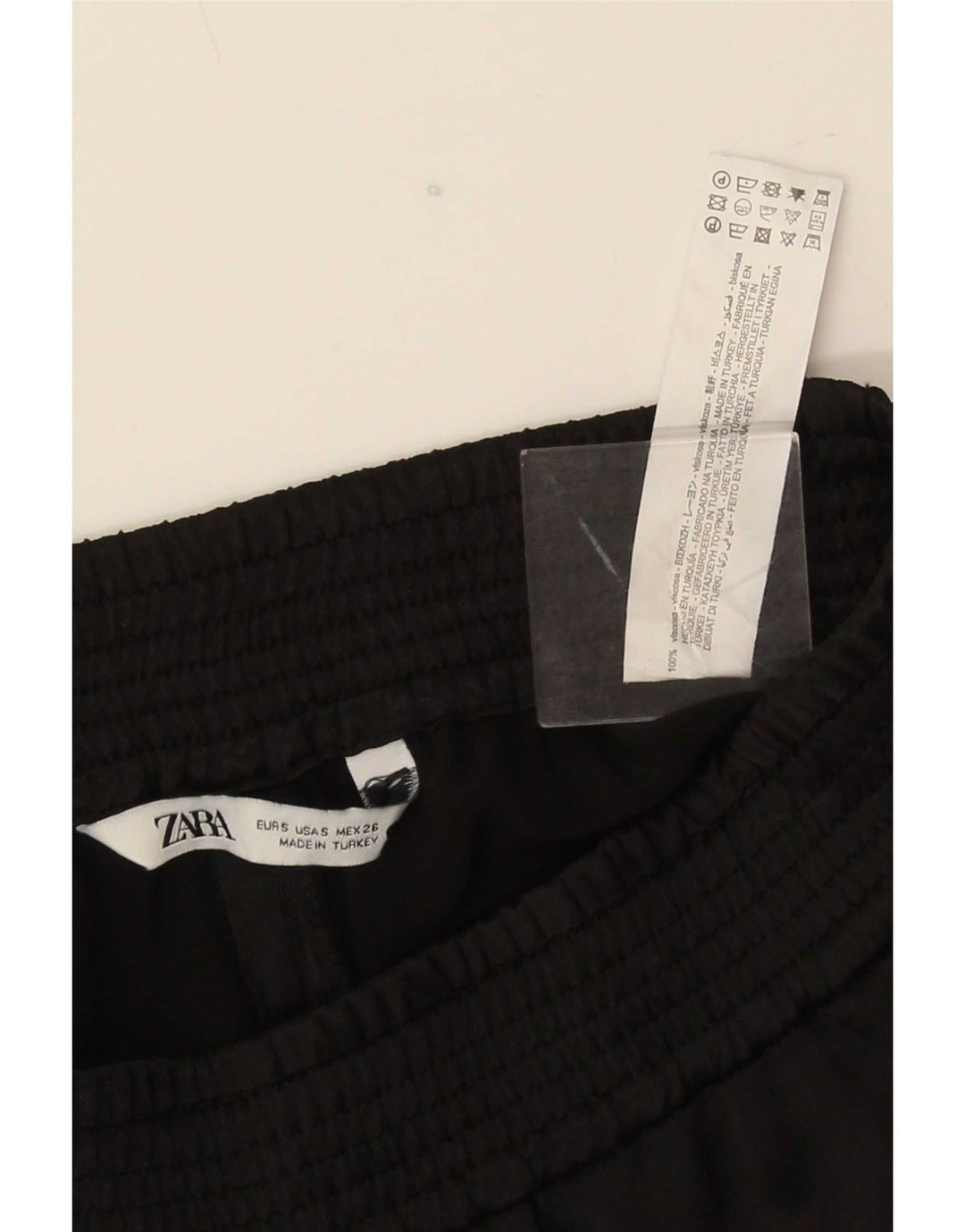Pantaloni della tuta da donna Zara UK 10 piccoli in viscosa nera