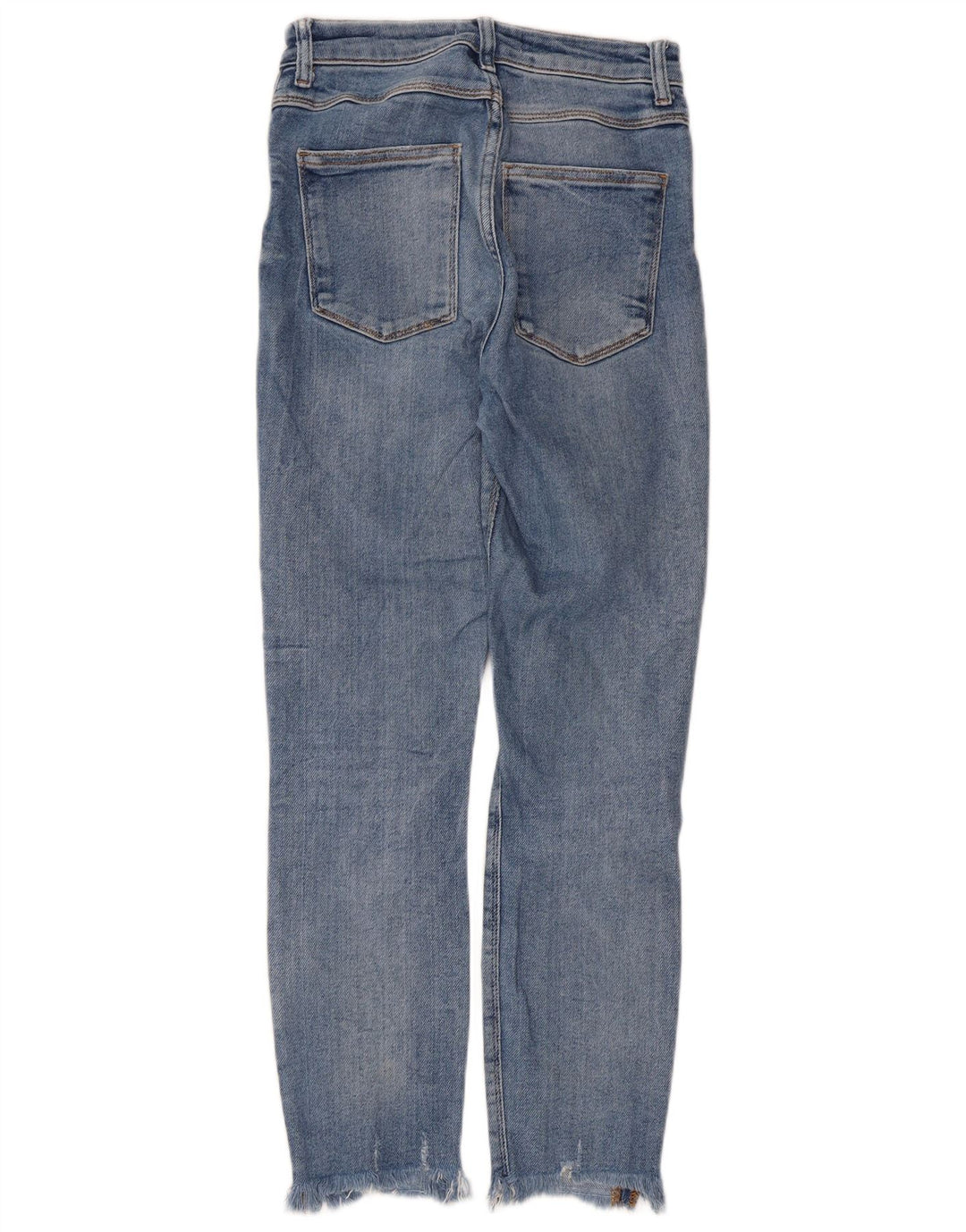 Jeans slim invecchiati da donna Zara EU 38 piccoli W28 L26 blu