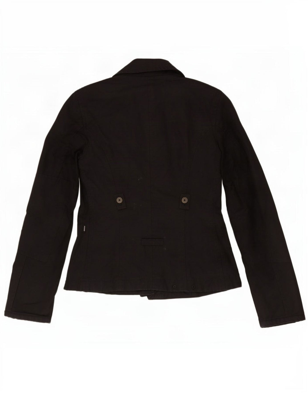 Giacca vintage da donna IT 40 piccola in cotone nero