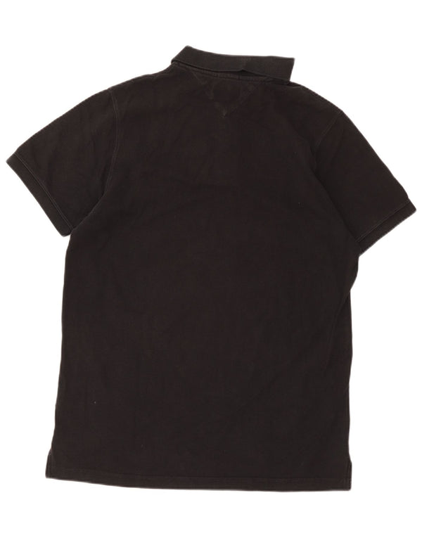 Polo da uomo Tommy Hilfiger XL in cotone nero