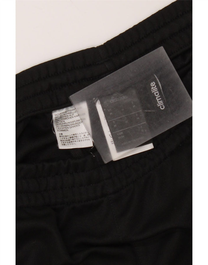 Pantaloni da tuta Adidas Climalite da uomo medio poliestere nero