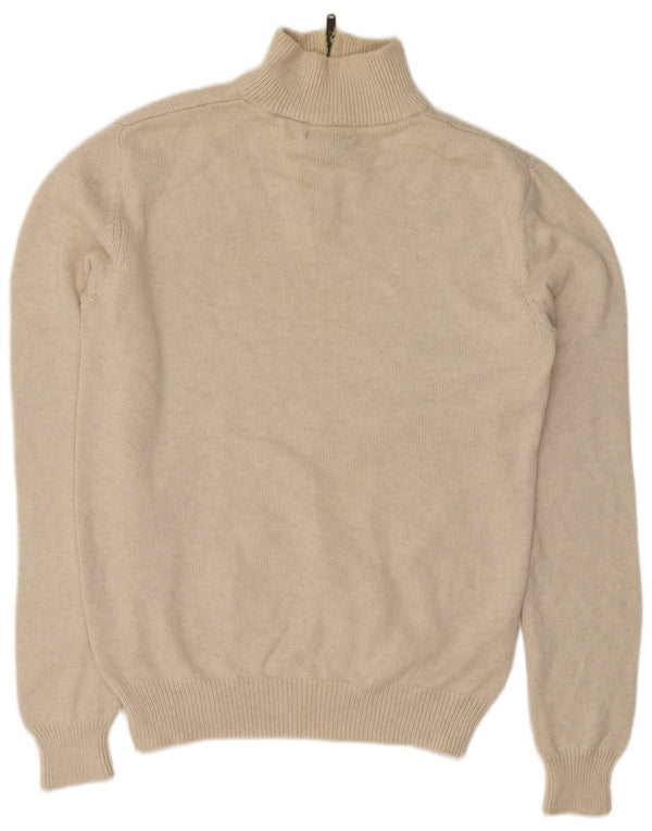 Maglione Gap da uomo con zip e collo XS in cotone beige