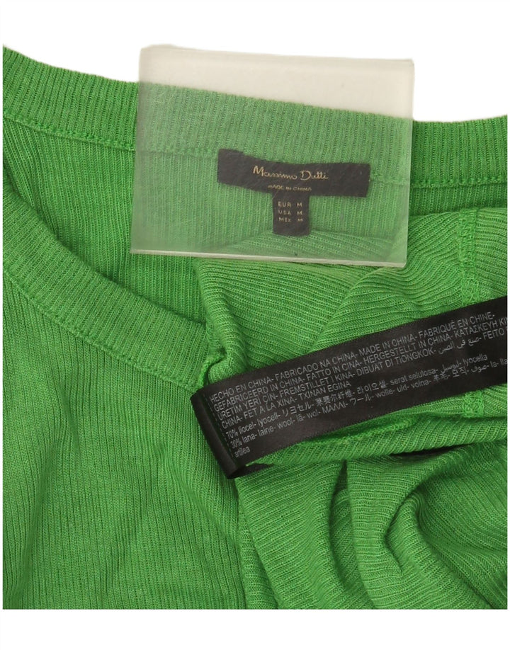 Canotta da donna Massimo Dutti UK 12 Lyocell verde medio
