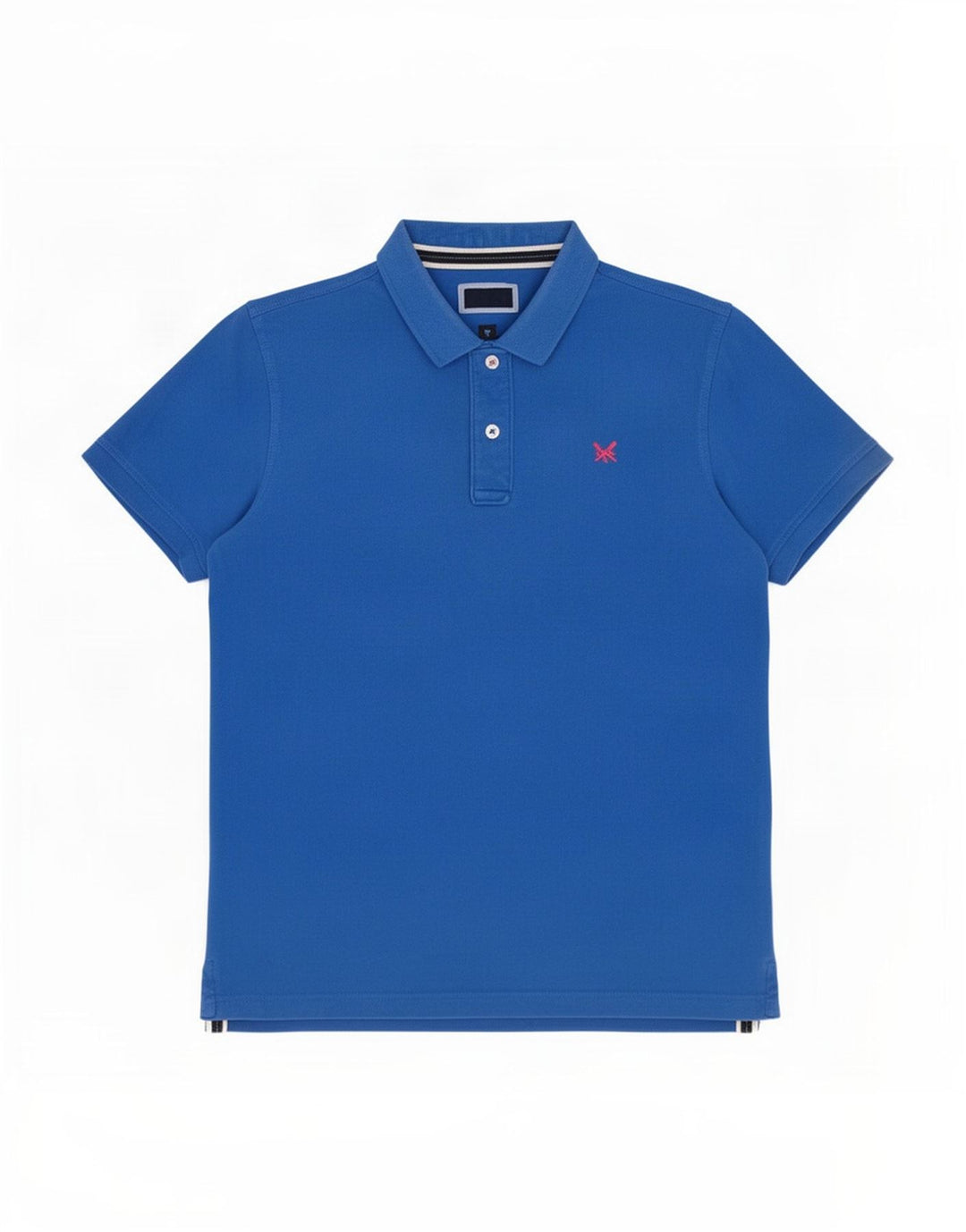 Crew Clothing Polo da uomo in cotone blu medio