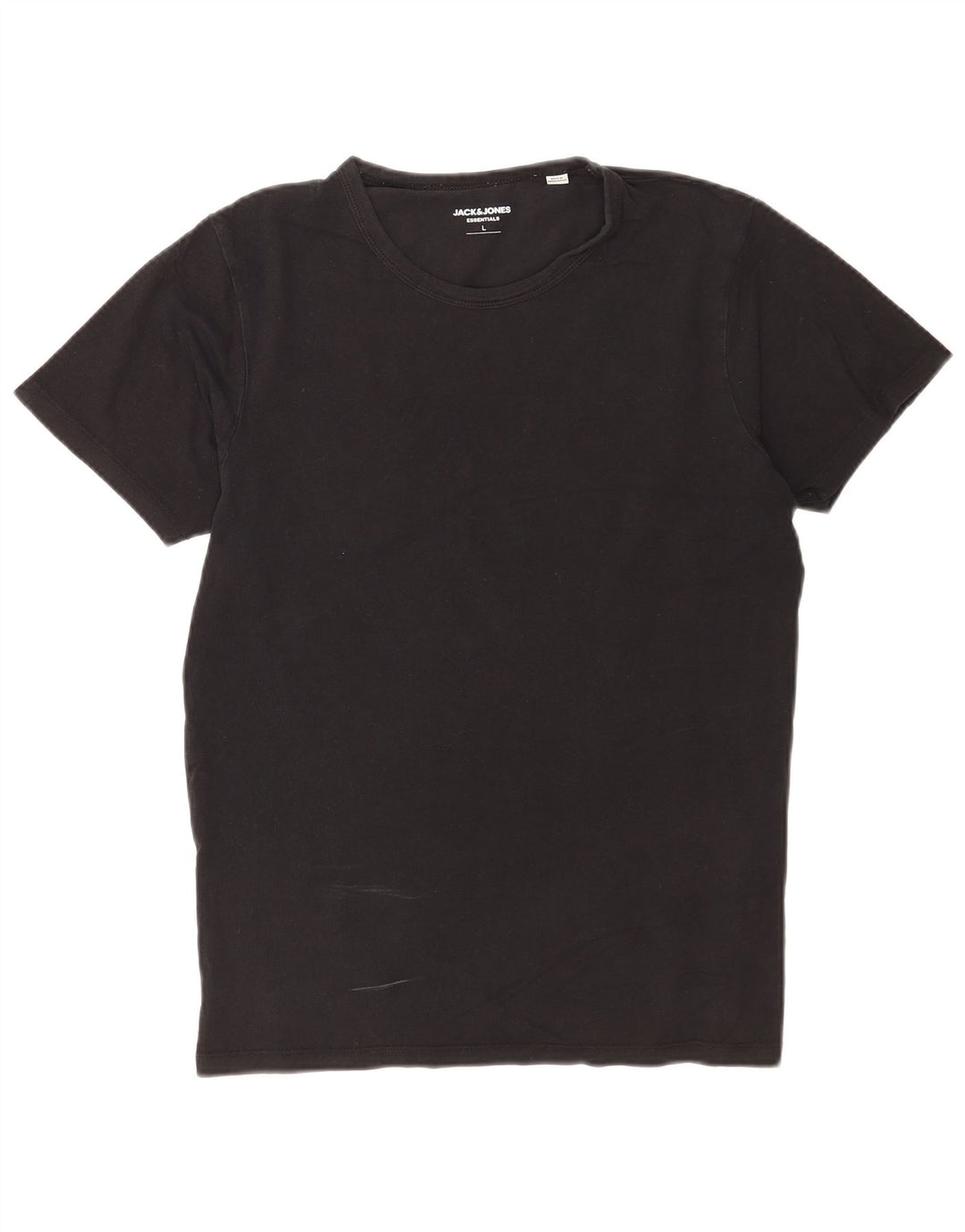 T-shirt da uomo Jack & Jones Top grande in cotone nero