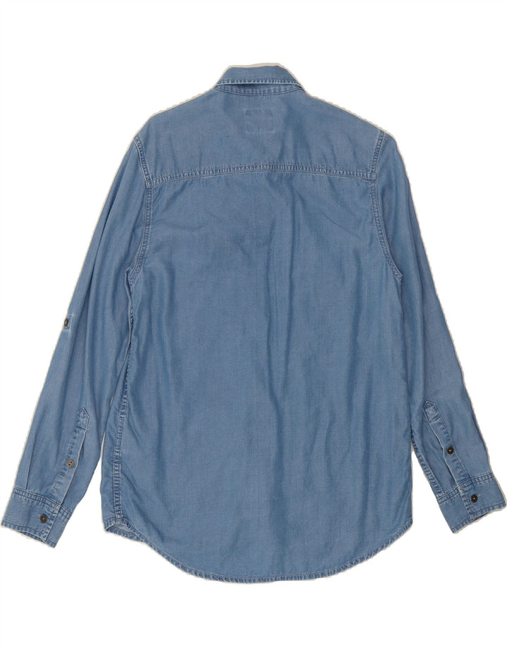 LEE Womens Denim Shirt UK 10 Small Blue Lyocell Vintage Lee and Second-Hand Lee from Messina Hembry 