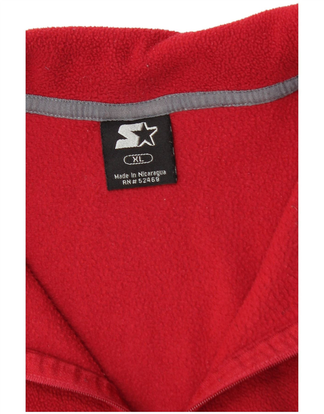 Maglione in pile da uomo STARTER con zip e collo XL rosso