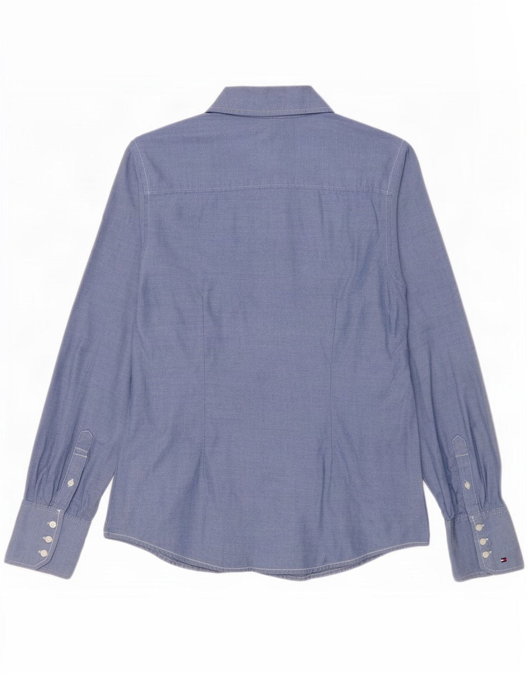 Camicia da donna Tommy Hilfiger UK 12 Cotone blu medio