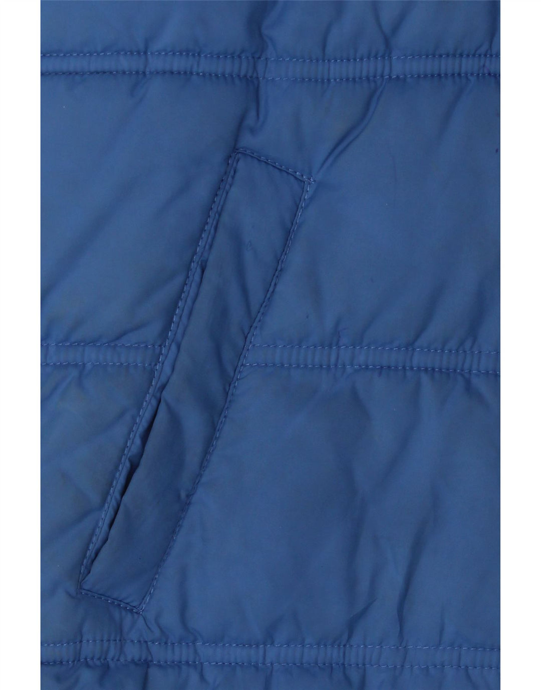 Gilet imbottito con cappuccio per ragazzi Benetton 11-12 anni Large Blu in poliestere