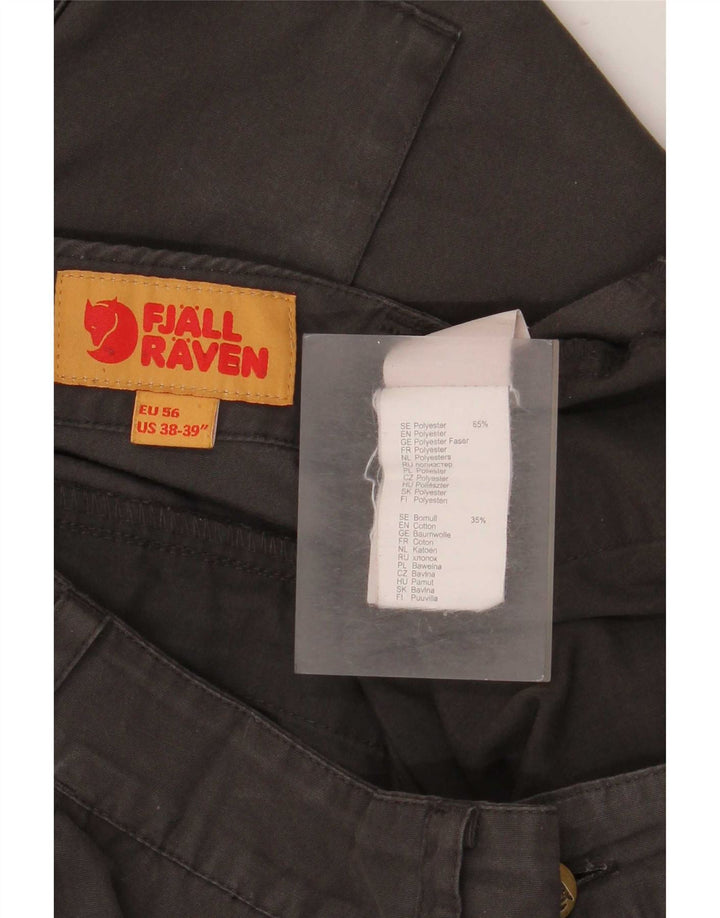 Pantaloni cargo dritti da uomo Fjall Raven W38 L32 poliestere marrone