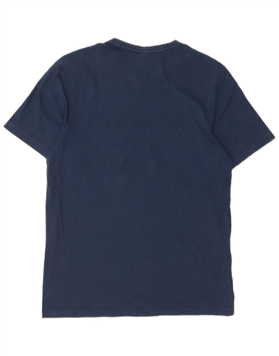 REEBOK Mens Graphic T-Shirt Top Medium Navy Blue Colourblock Cotton Vintage Reebok and Second-Hand Reebok from Messina Hembry 