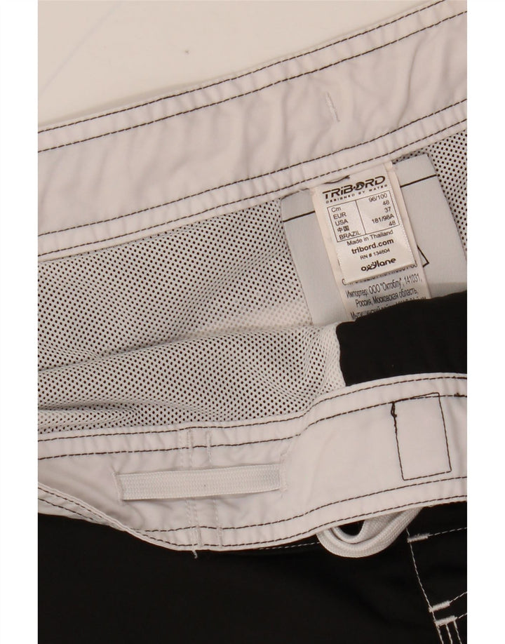 Pantaloncini da bagno da uomo Tribord EU 48 Medium Nero Poliestere Colourblock