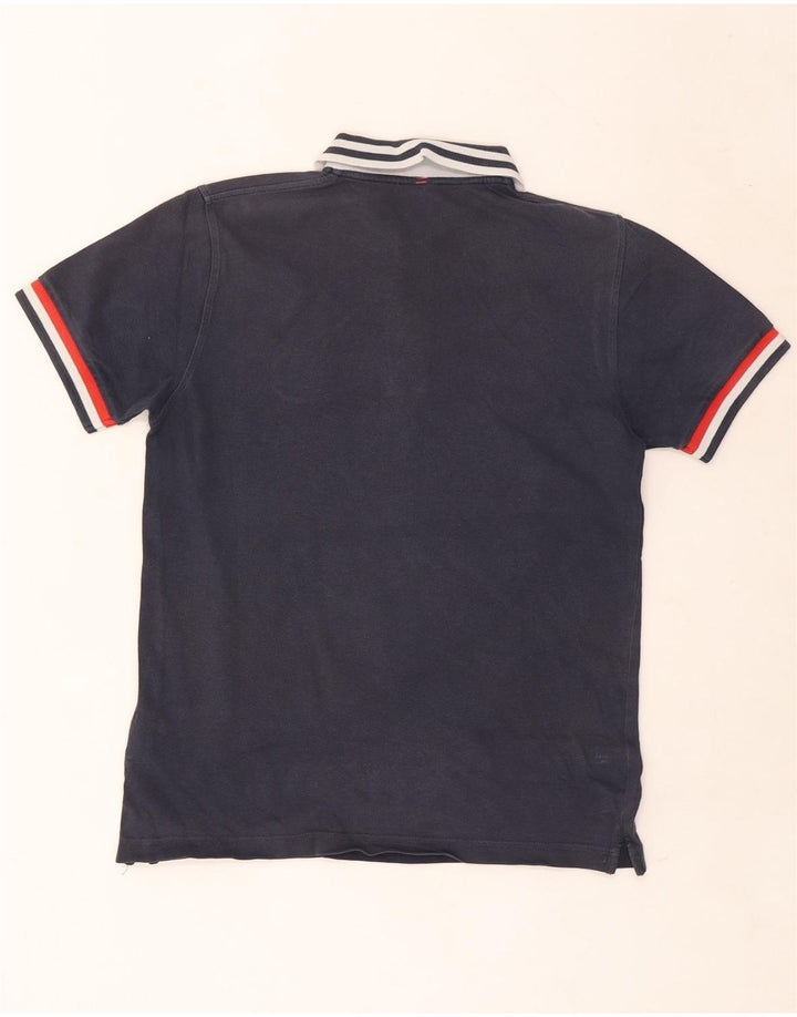 Polo da uomo Sun68 piccola in cotone a righe blu navy