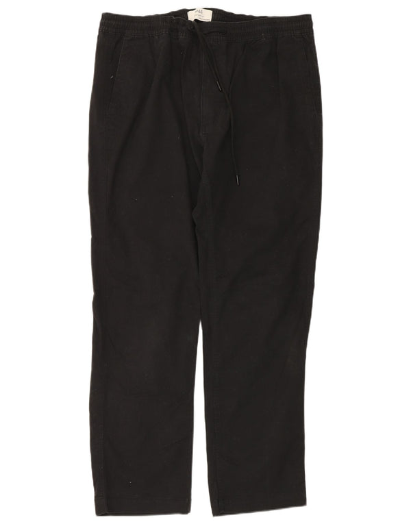 Pantaloni chino dritti da uomo Marks & Spencer XL W39 L30 cotone nero