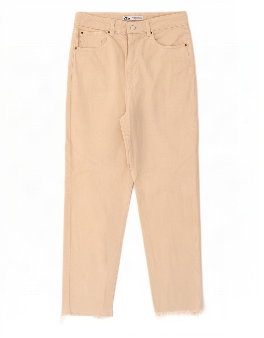Jeans affusolati da donna Zara EU 40 medio W30 L27 Beige