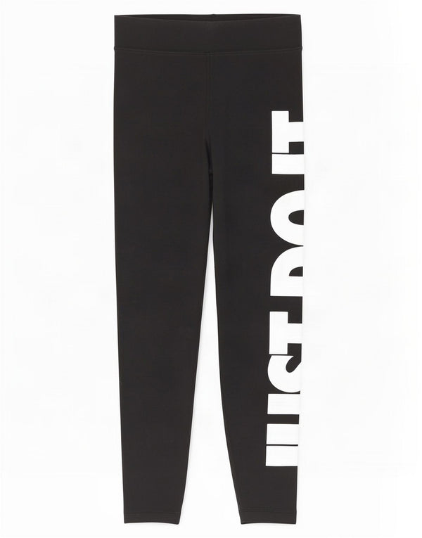Leggings grafici da donna Nike UK 12 cotone medio nero