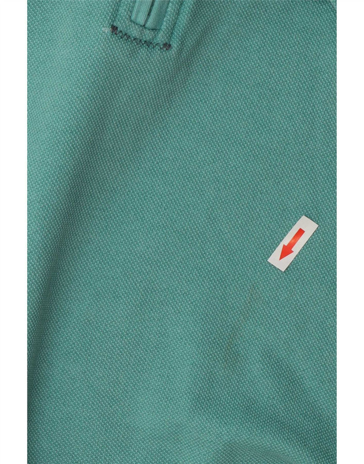 Felpa da uomo con collo con zip Fat Face Maglione XL Cotone turchese