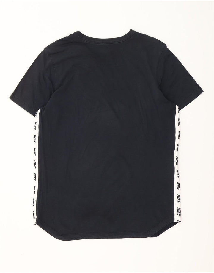 T-shirt grafica da uomo NIKE Top grande nero a blocchi di colore