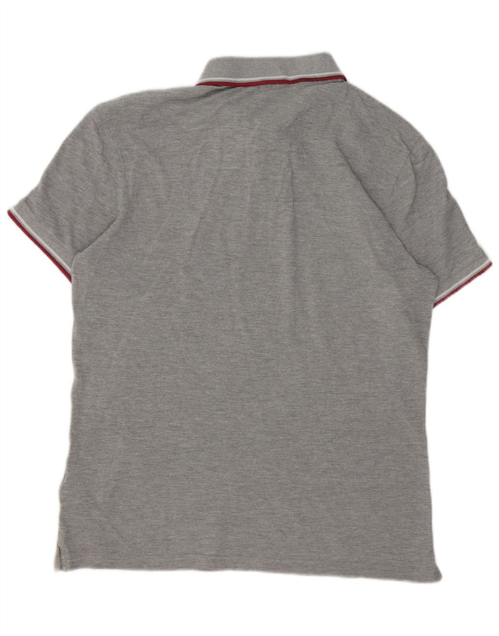 Polo Diadora Uomo Large Grigio Chiazzato Cotone