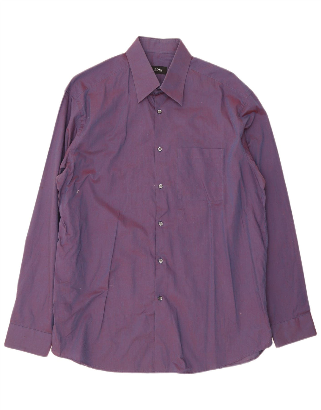 Camicia da uomo Hugo Boss taglia 41 16 grande cotone viola