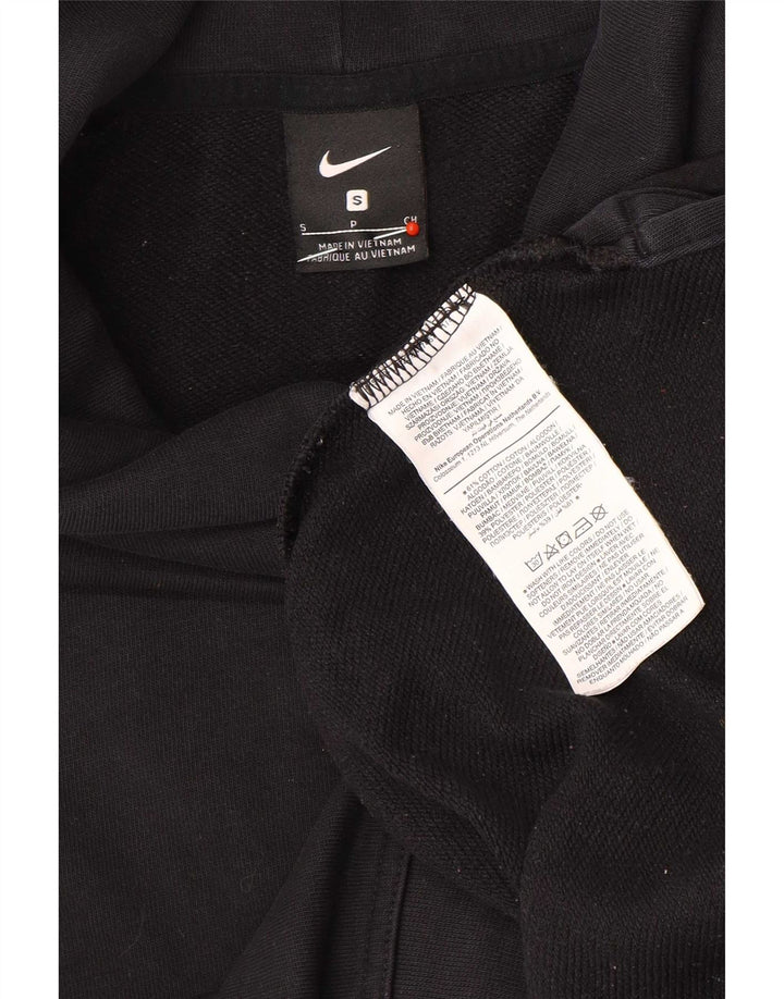 Felpa oversize con grafica Nike da donna UK 10 piccola in cotone nero